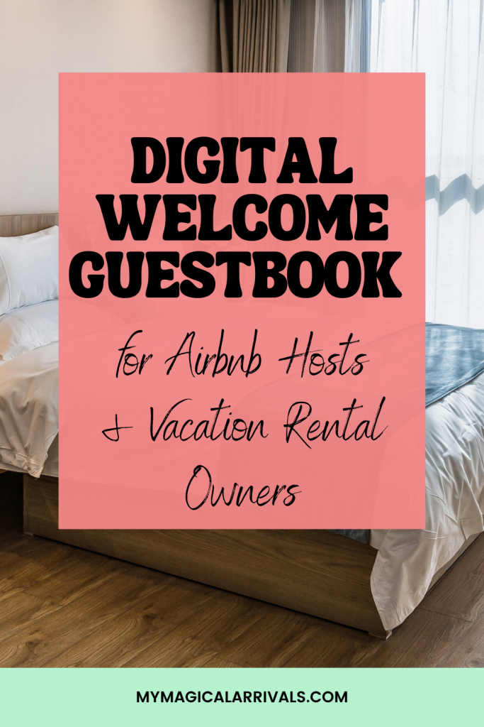 Digital welcome guestbook for airbnbs